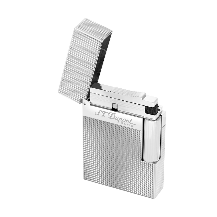 S.T. Dupont Ligne 2 Small Cigar Lighter Microdiamond Silver