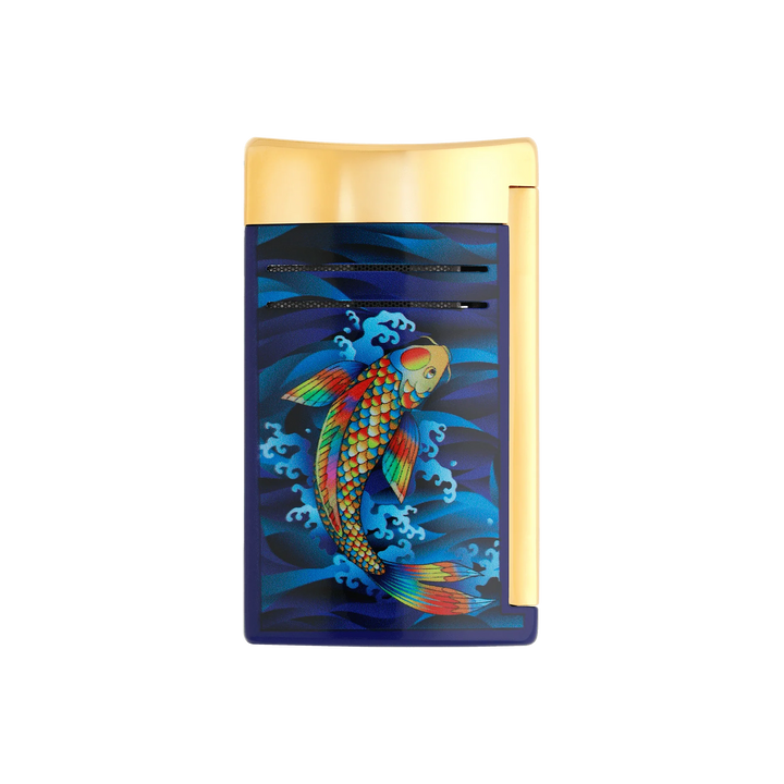 S.T Dupont Koi Fish Maxijet Gold Cigar Lighter