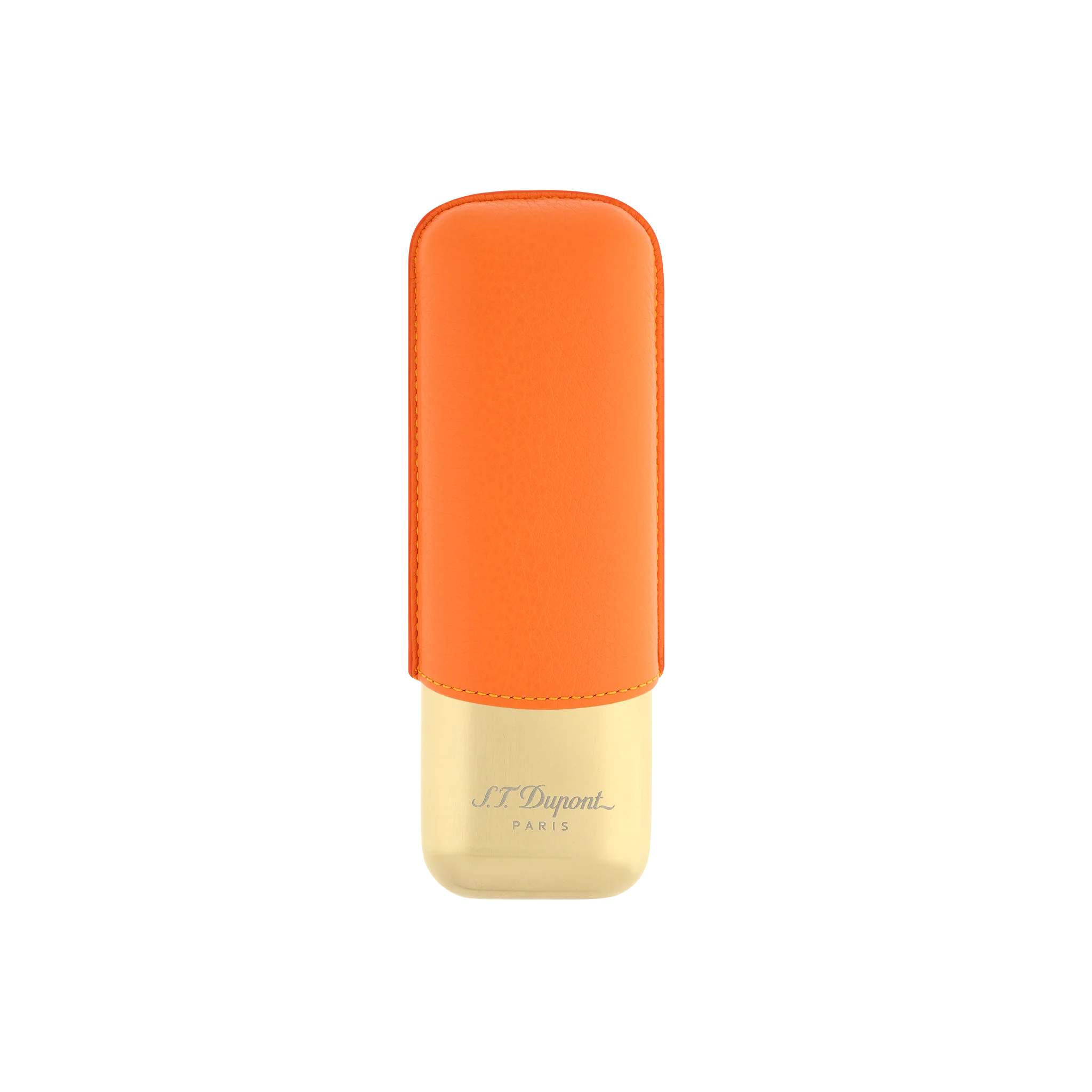 S.T. Dupont Orange Golden Double Cigar Case – No6Cavendish