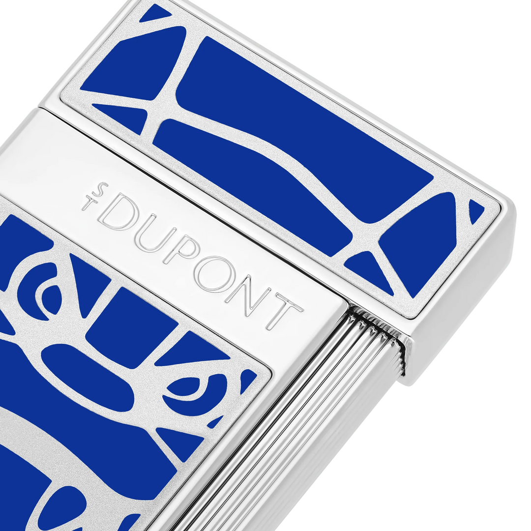 S.T. Dupont Orlinksi Blue Slimmy Lacquered Cigar Lighter Limited Edition