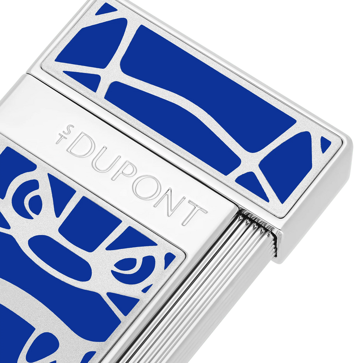 S.T. Dupont Orlinksi Blue Slimmy Lacquered Cigar Lighter Limited Edition