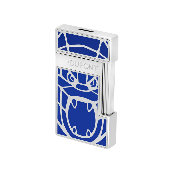 S.T. Dupont Orlinksi Blue Slimmy Lacquered Cigar Lighter Limited Edition