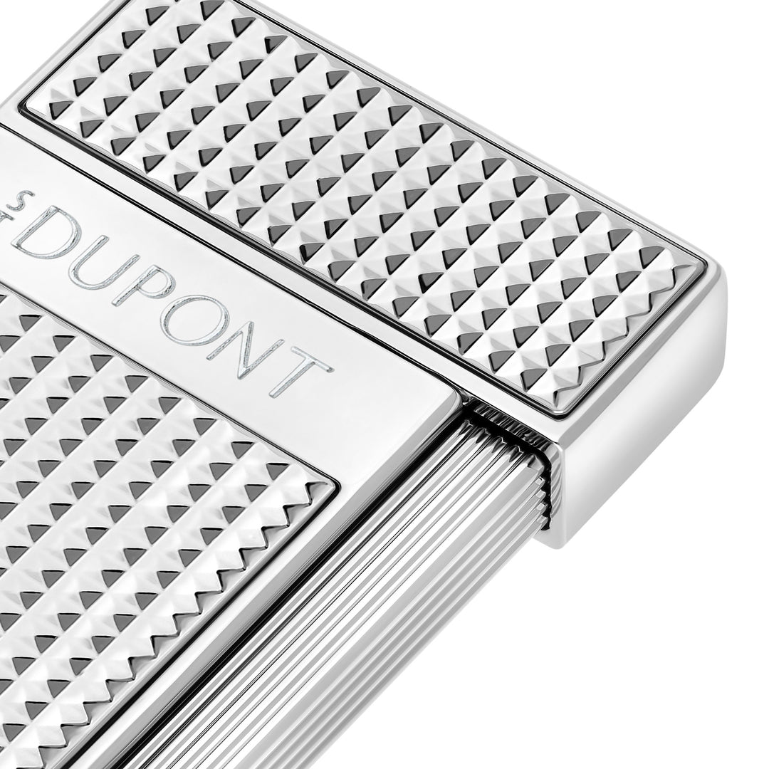 S.T. Dupont Slimmy Diamond Head Chrome Cigar Lighter