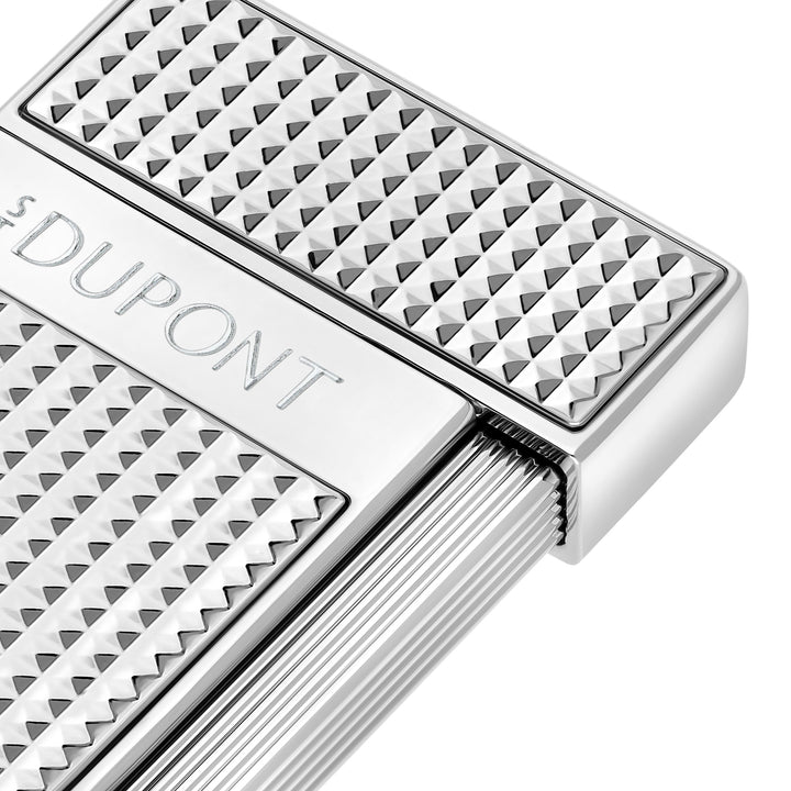 S.T. Dupont Slimmy Diamond Head Chrome Cigar Lighter