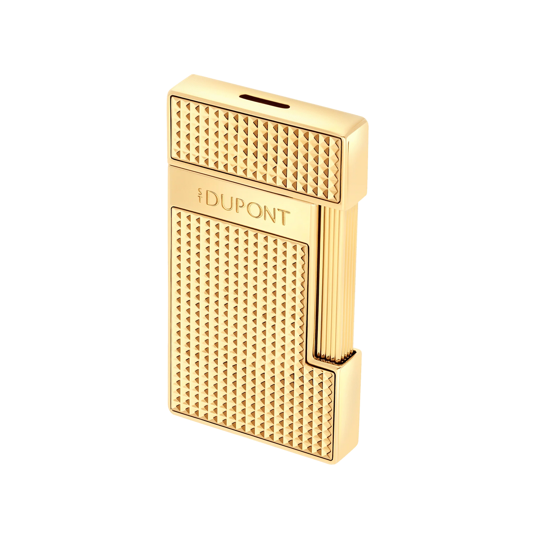 S.T. Dupont Slimmy Diamond Head Gold Lighter
