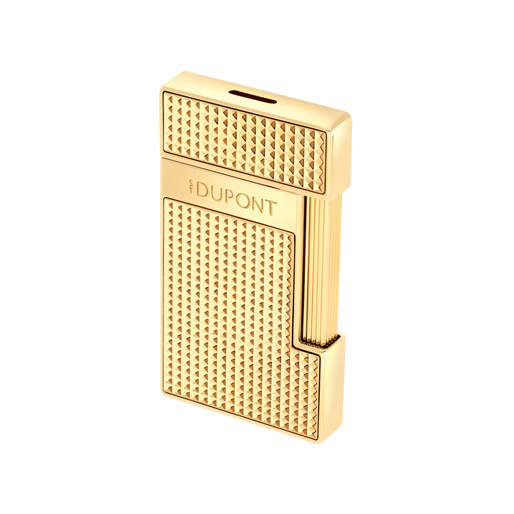 S.T. Dupont Slimmy Diamond Head Gold Lighter
