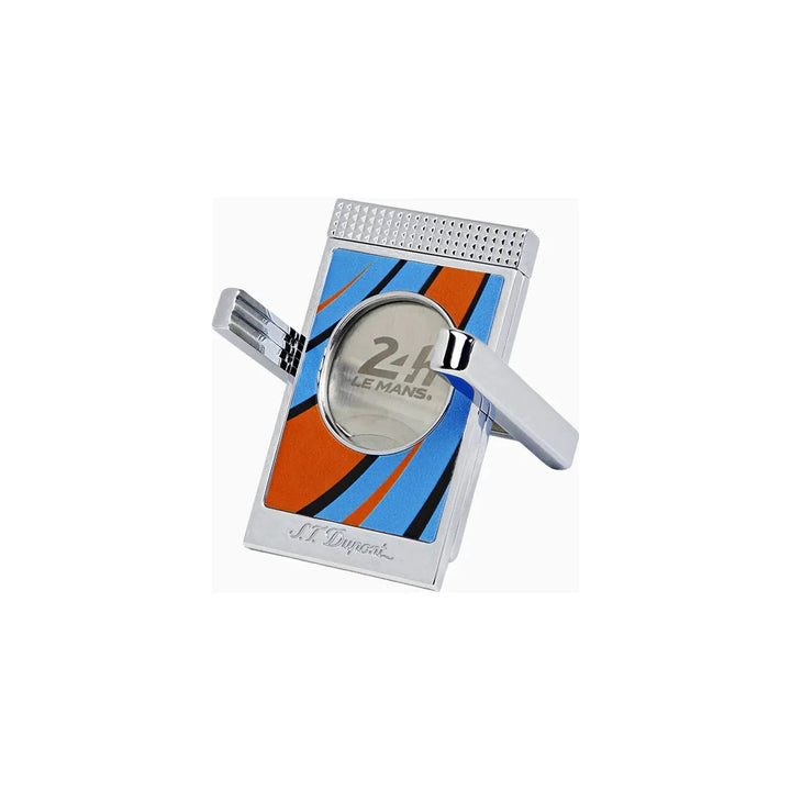 S.T Dupont 24h Le Mans Blue/Chrome Cigar Cutter &amp; Stand