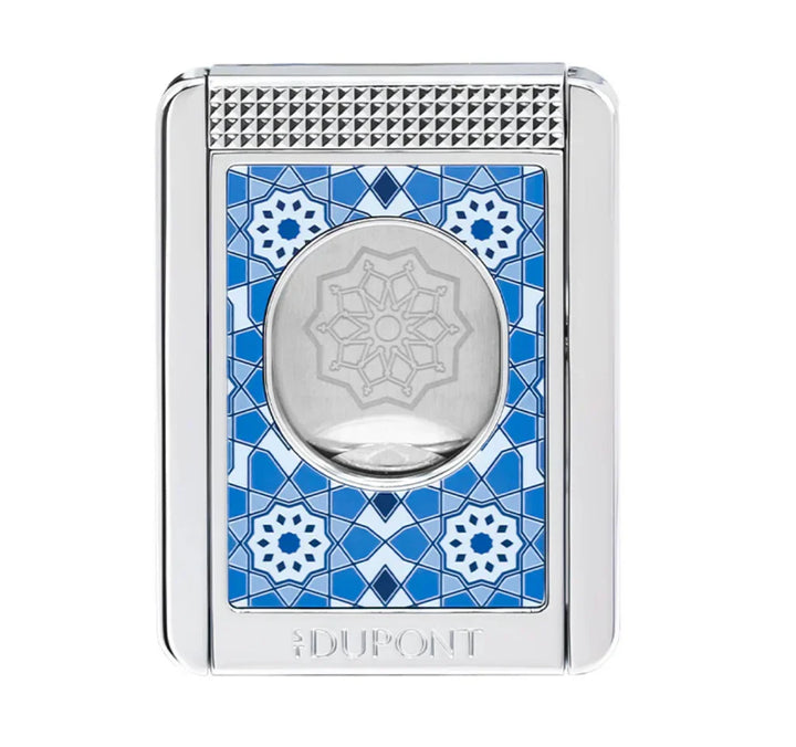 S.T Dupont Alhambra Cigar Cutter Stand in Blue with Chrome Finish