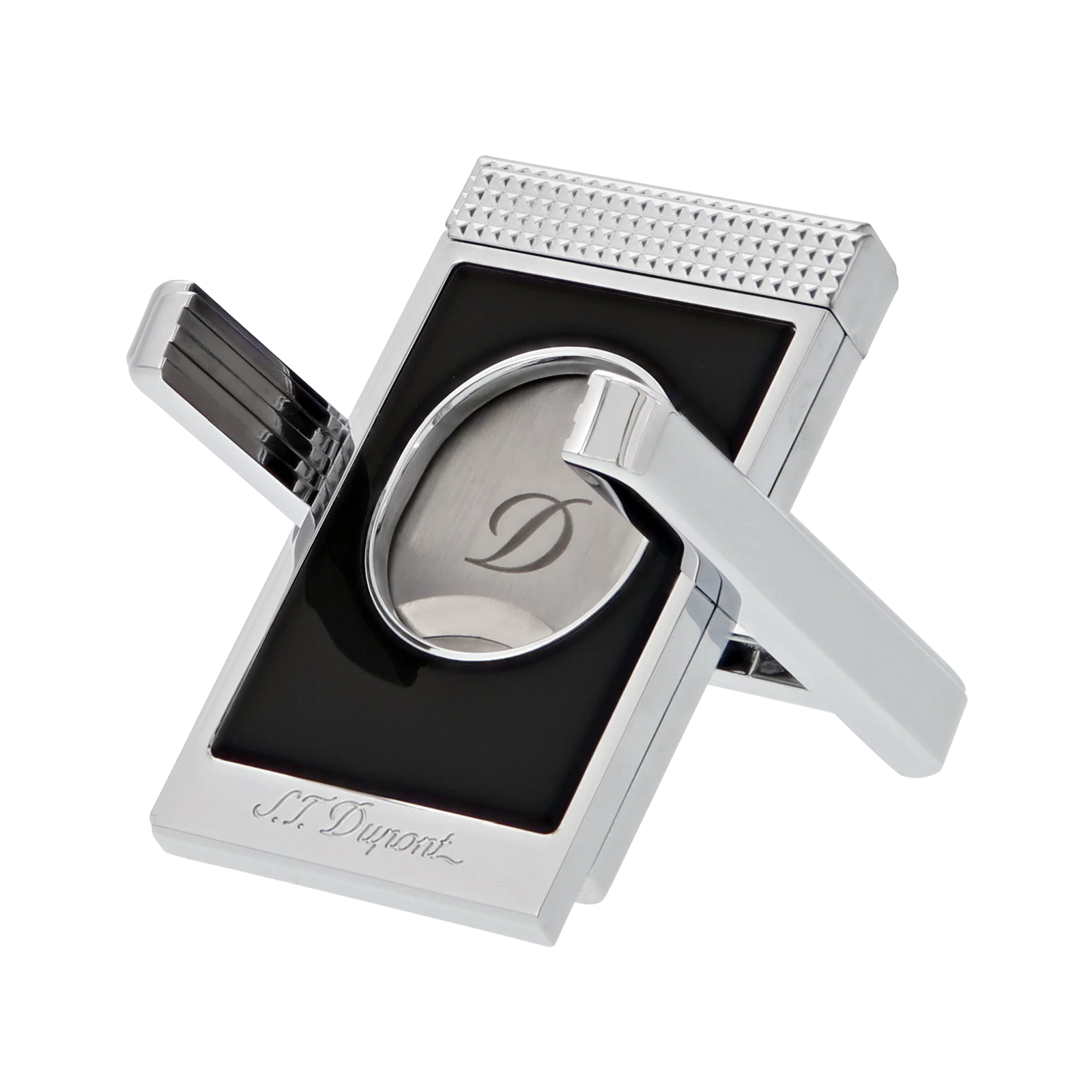 S.T Dupont Black Chrome Cigar Cutter Stand
