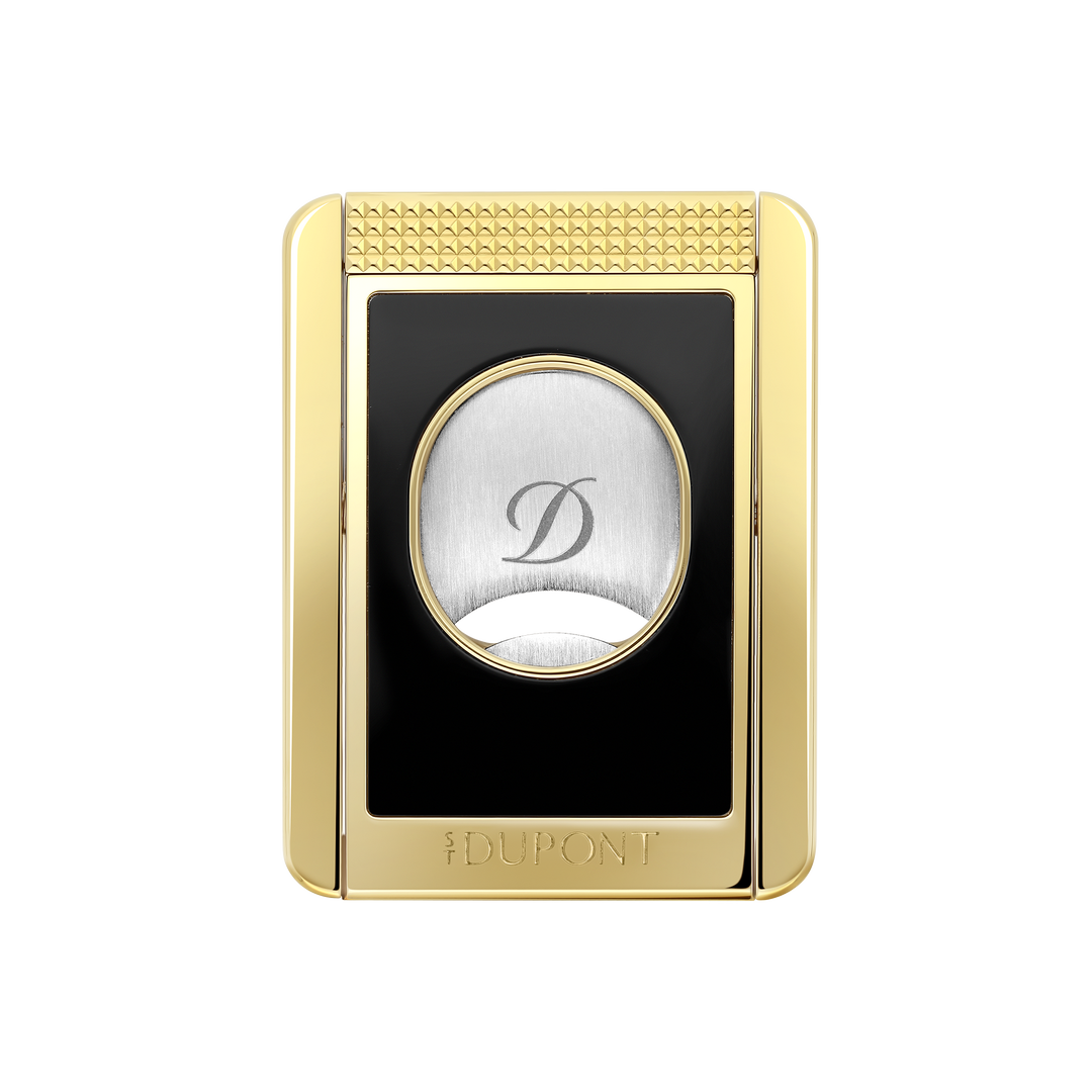 S.T Dupont Black and Gold Straight Cigar Cutter Stand