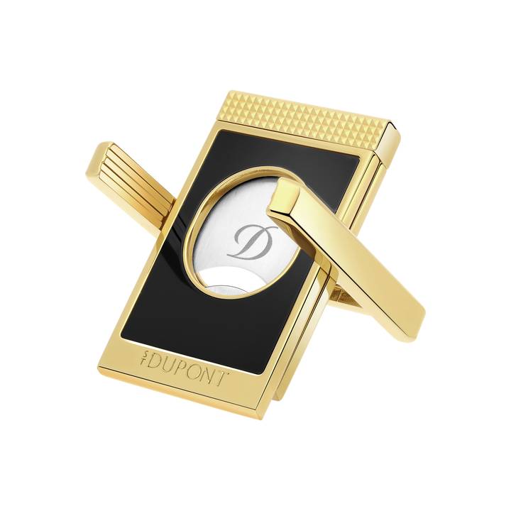 S.T Dupont Black and Gold Straight Cigar Cutter Stand