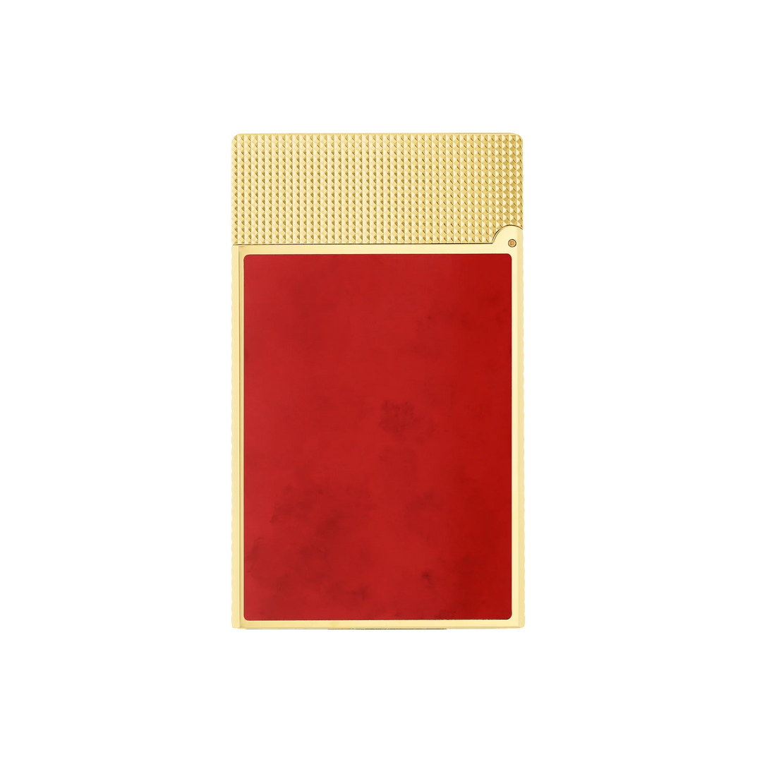 S.T Dupont Cigar Lighter Le Grand Dupont Lacquered Savoir-Faire Popote Red back