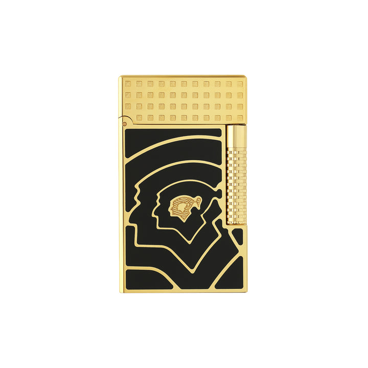 S.T. Dupont Cohiba 60th Anniversary Le Grand Dupont lighter
Black lacquer lighter with gold finishes and Cohiba logo
Luxury dual flame cigar lighter by S.T. Dupont
Le Grand Dupont lighter with Cohiba checkerboard guilloché pattern
Cohiba 60th Anniversary collector lighter