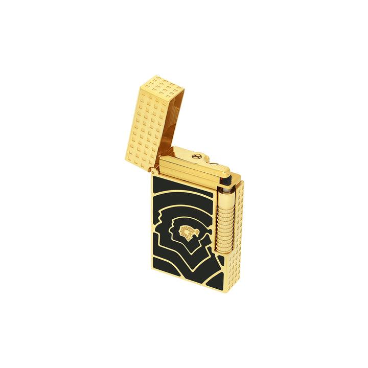 S.T. Dupont Cohiba 60th Anniversary Le Grand Dupont lighter
Black lacquer lighter with gold finishes and Cohiba logo
Luxury dual flame cigar lighter by S.T. Dupont
Le Grand Dupont lighter with Cohiba checkerboard guilloché pattern
Cohiba 60th Anniversary collector lighter