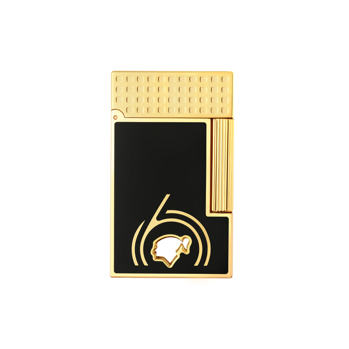 S.T. Dupont Cohiba 60th Anniversary Ligne 2 Cling lighter
Black lacquer Ligne 2 lighter with gold finishes
Luxury Cohiba lighter with double yellow flame
S.T. Dupont x Cohiba collector lighter
Ligne 2 Cling lighter with Cohiba checkerboard guilloché pattern