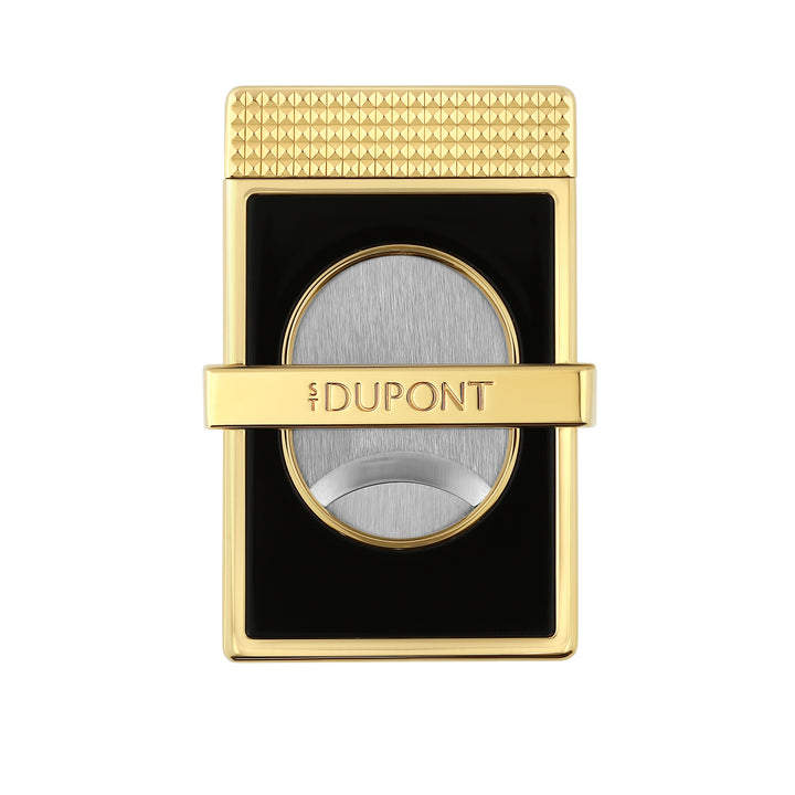 S.T. Dupont Cohiba 60th Anniversary slim cigar cutter
Black lacquer cigar cutter with gold finishes
Luxury Cohiba cigar cutter by S.T. Dupont
Cohiba 60th Anniversary cigar accessory
Premium slim cigar cutter with Cohiba logo