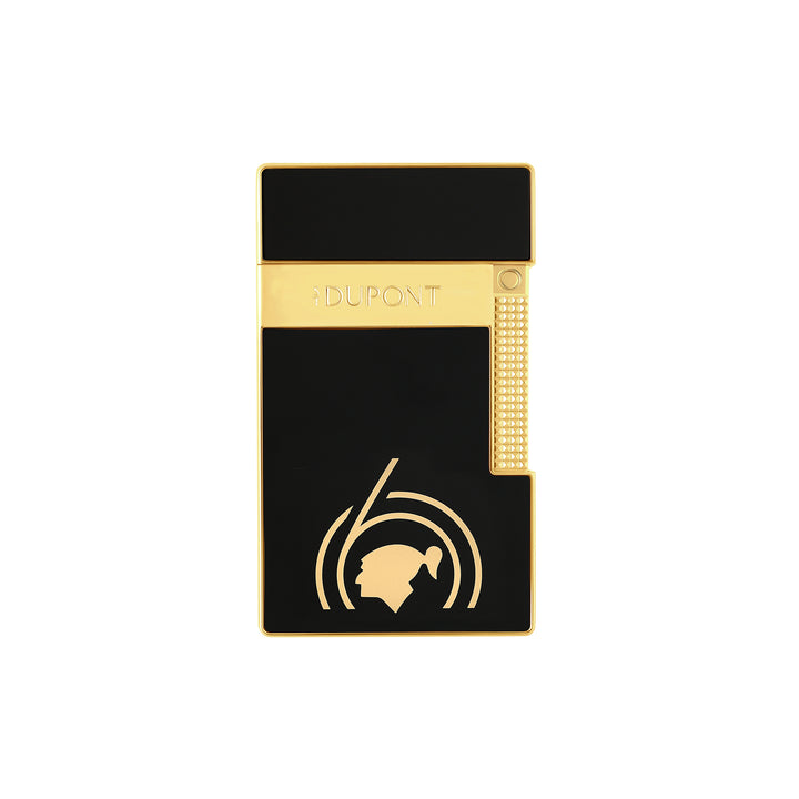 S.T. Dupont Cohiba 60th Anniversary table lighter
Black lacquer lighter with gold accents by S.T. Dupont
Luxury Cohiba cigar lighter with dual flame system
Cohiba 60th Anniversary collector lighter
S.T. Dupont dual flame table lighter for cigars