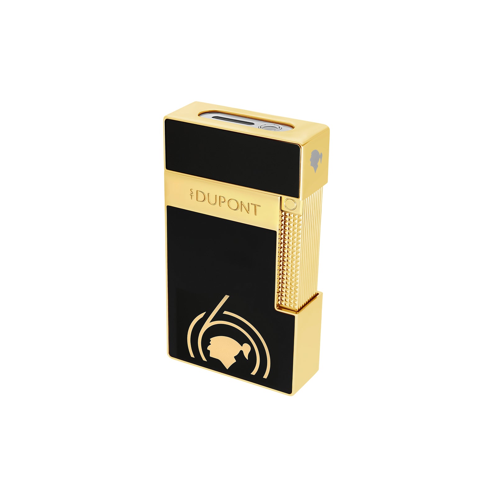 S.T. Dupont Cohiba 60th Anniversary table lighter
Black lacquer lighter with gold accents by S.T. Dupont
Luxury Cohiba cigar lighter with dual flame system
Cohiba 60th Anniversary collector lighter
S.T. Dupont dual flame table lighter for cigars