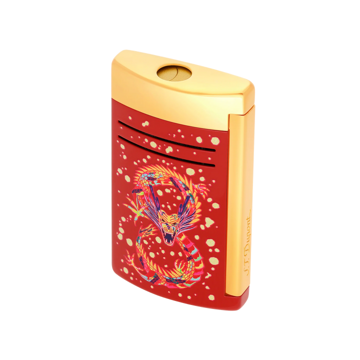 S.T Dupont Dragon Maxijet Burgundy Gold Cigar Lighter