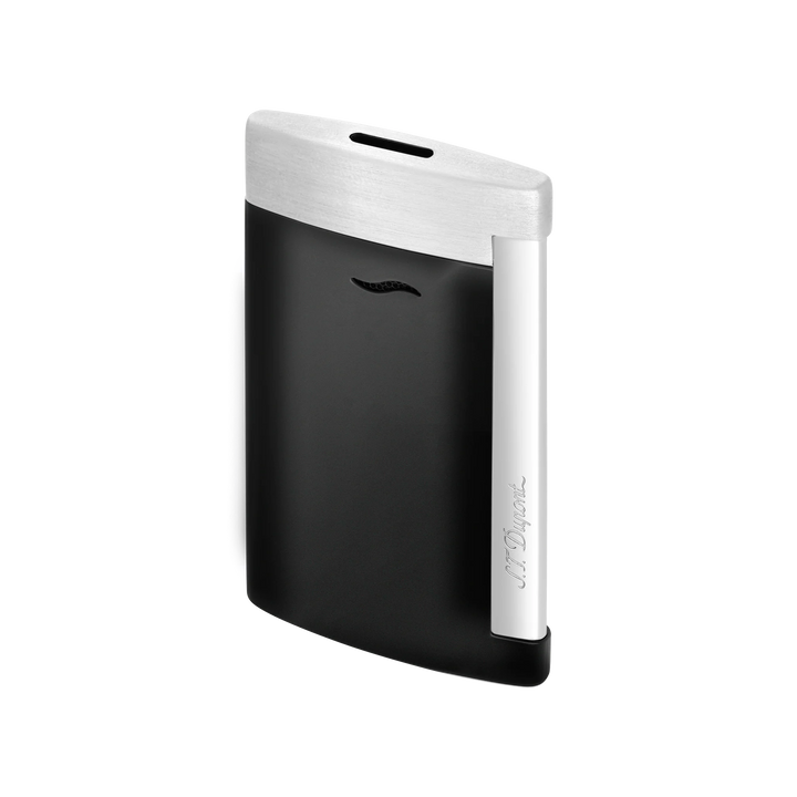S.T Dupont Lighter Slim 7 Matt Black and Brushed Chrome Finish