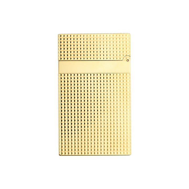 S.T Dupont Ligne 2 Diamond Head Yellow Gold Cigar Lighter