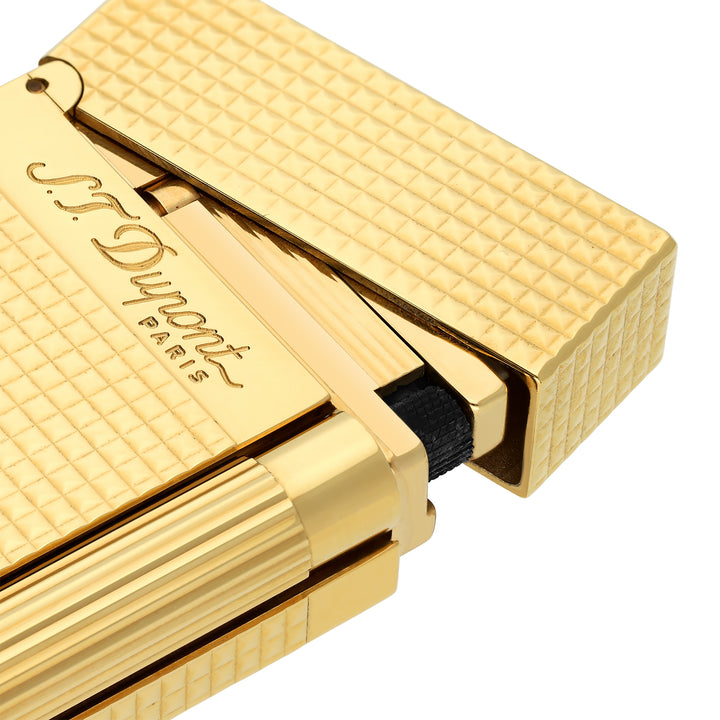 S.T Dupont Ligne 2 Diamond Head Yellow Gold Cigar Lighter