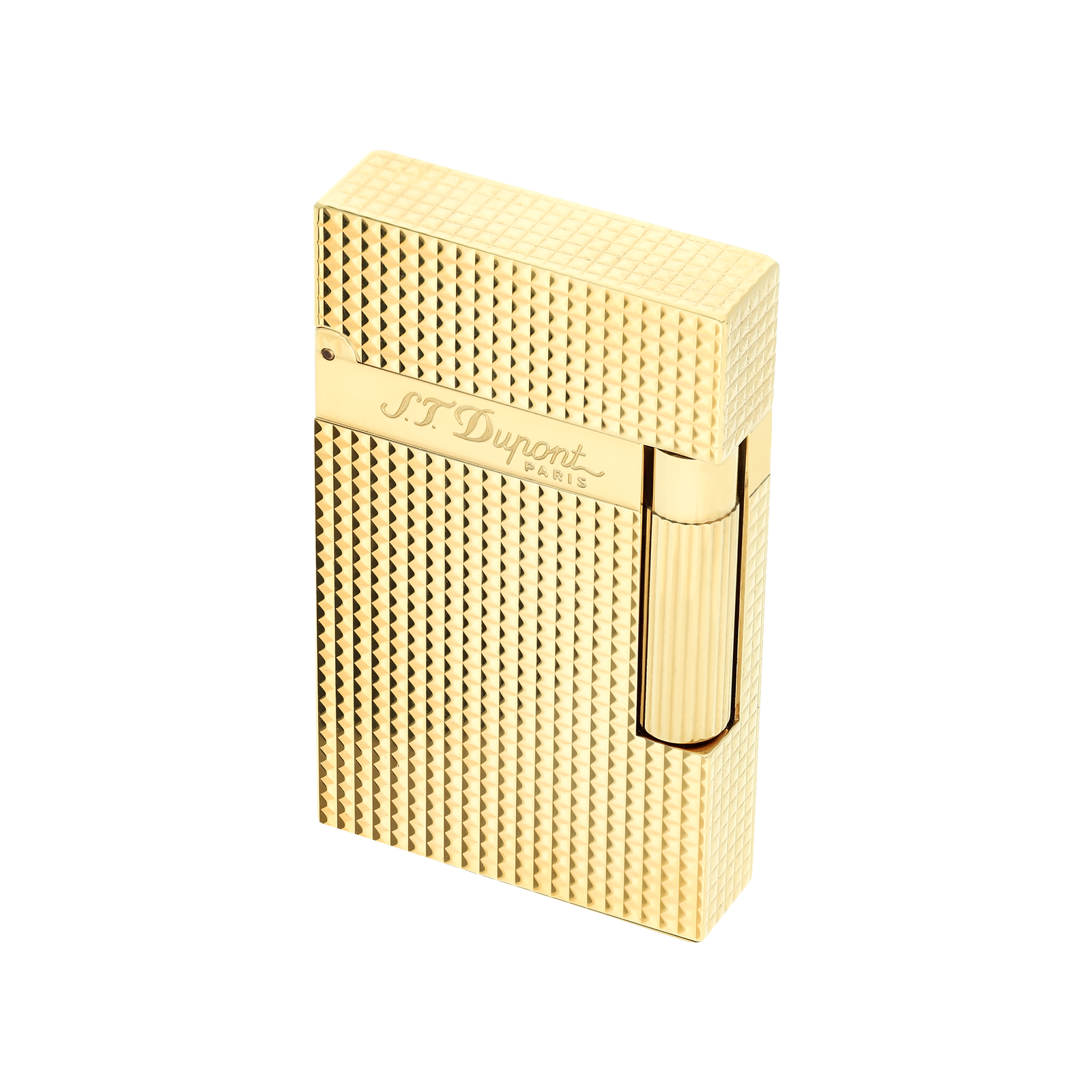 S.T Dupont Ligne 2 Diamond Head Yellow Gold Cigar Lighter
