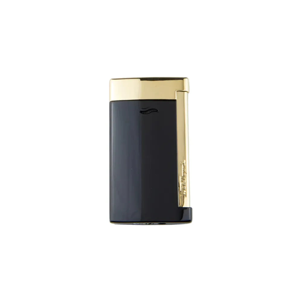 S.T Dupont Slim 7 Black Lacquer & Gold Trim Cigar Lighter