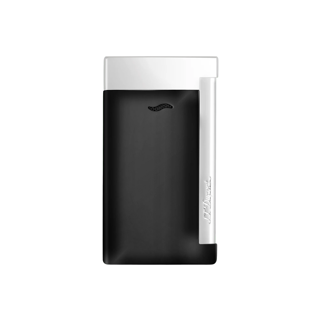 S.T Dupont Slim 7 Black and Chrome Finish Lighter