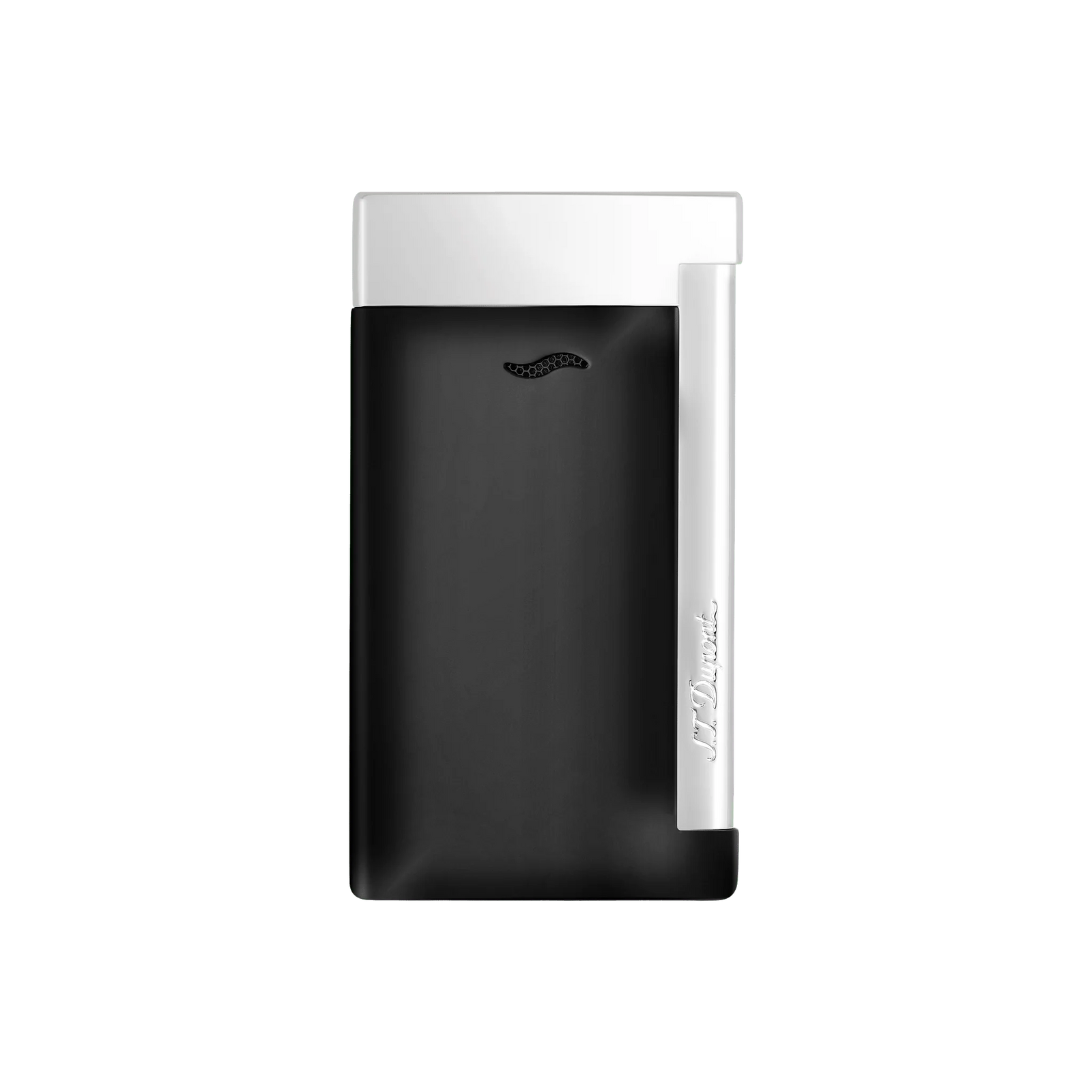 S.T Dupont Slim 7 Black and Chrome Finish Lighter
