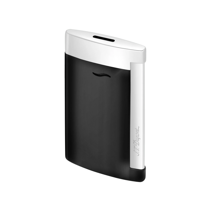 S.T Dupont Slim 7 Black and Chrome Finish Lighter