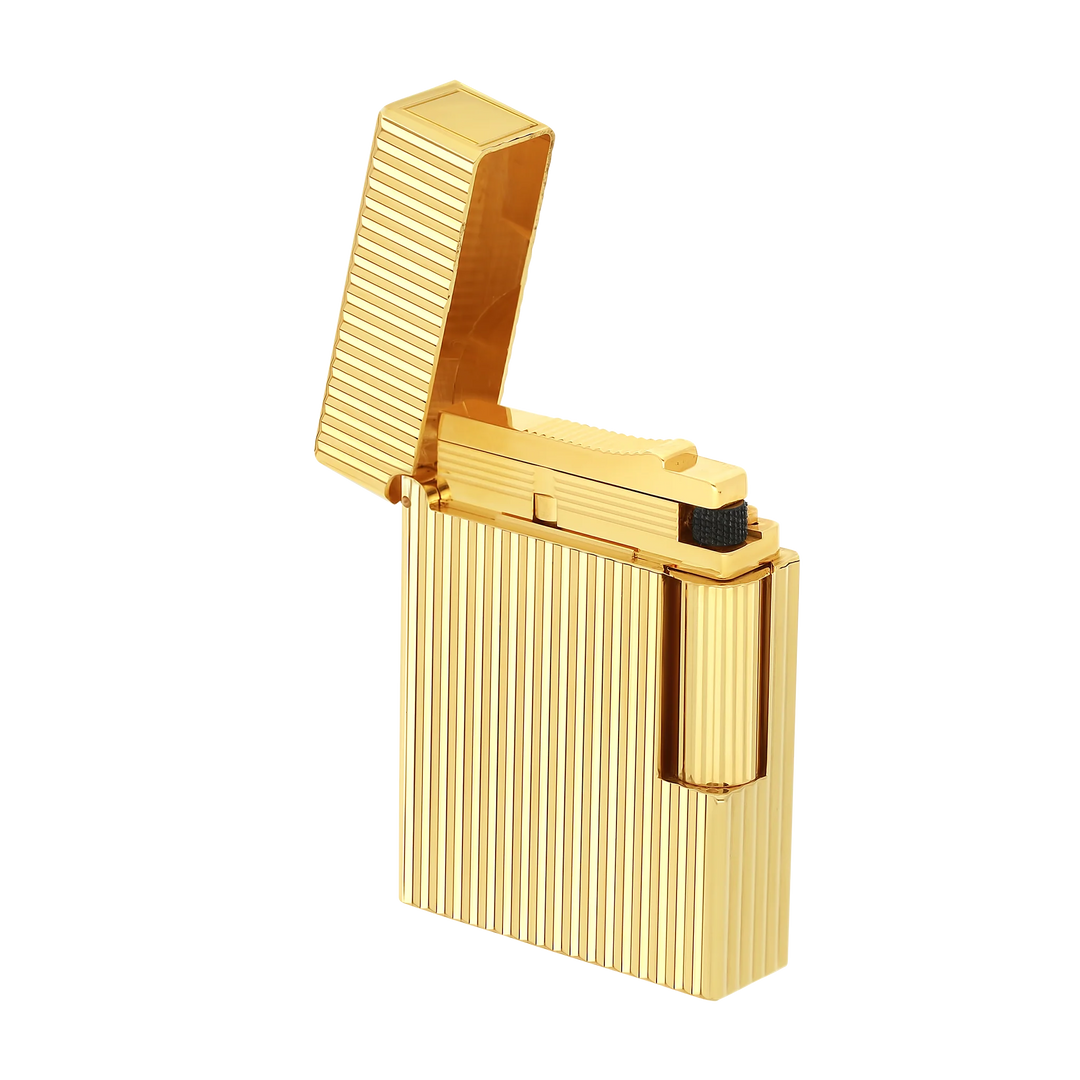 S.T Dupont Vertical Line Yellow Gold Ligne 1 Cigar Lighter