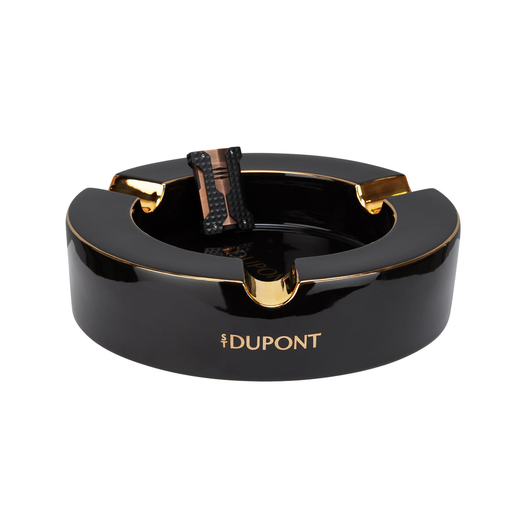 S.T Dupont XL Cigar Ashtray Black Gold
