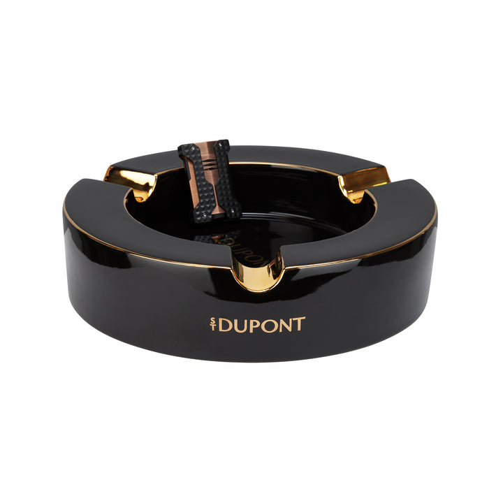 S.T Dupont XL Cigar Ashtray Black Gold