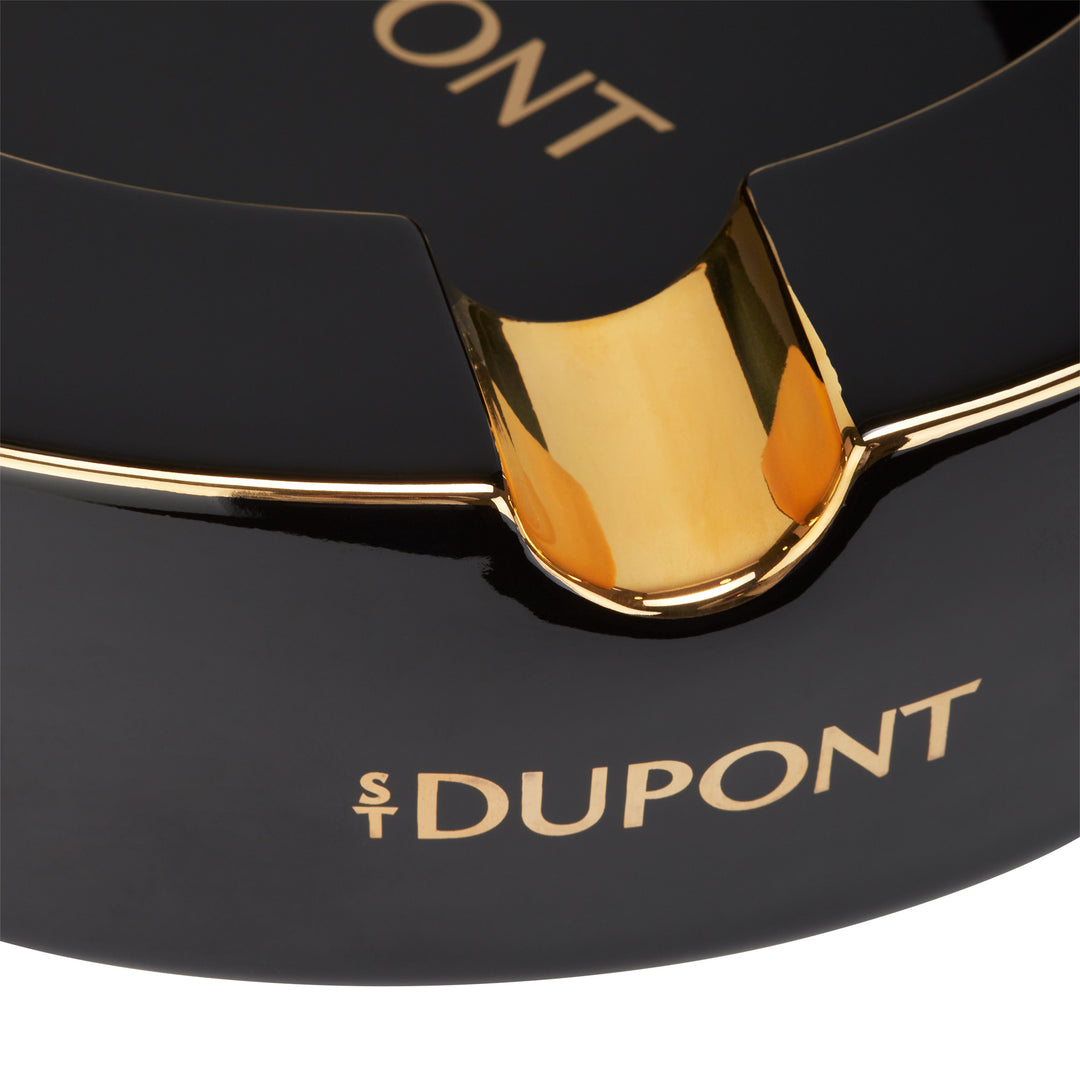 S.T Dupont XL Cigar Ashtray Black Gold