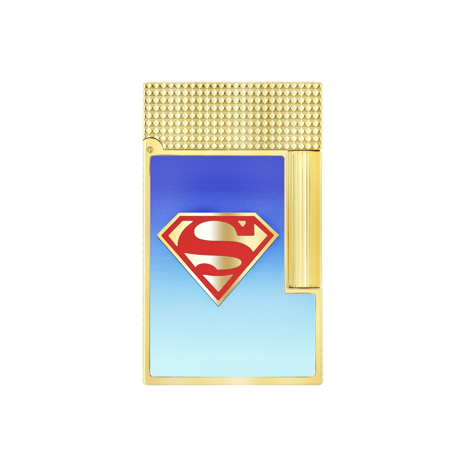 S.T Dupont Ligne 2 Superman DC Comics Yellow Lighter Gold
