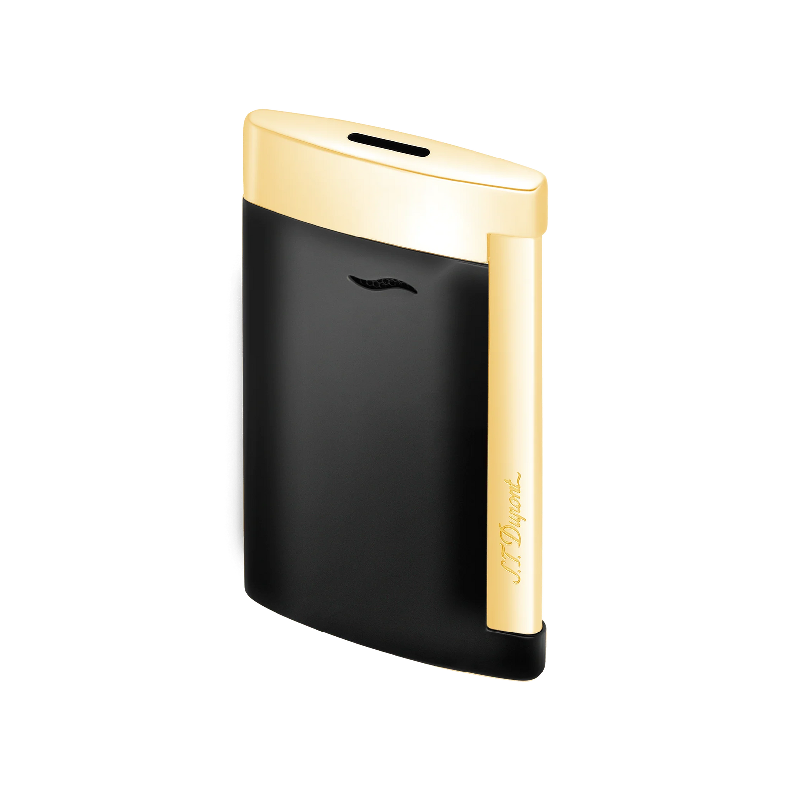 S.T Dupont Slim 7 Black Lacquer & Gold Trim Cigar Lighter