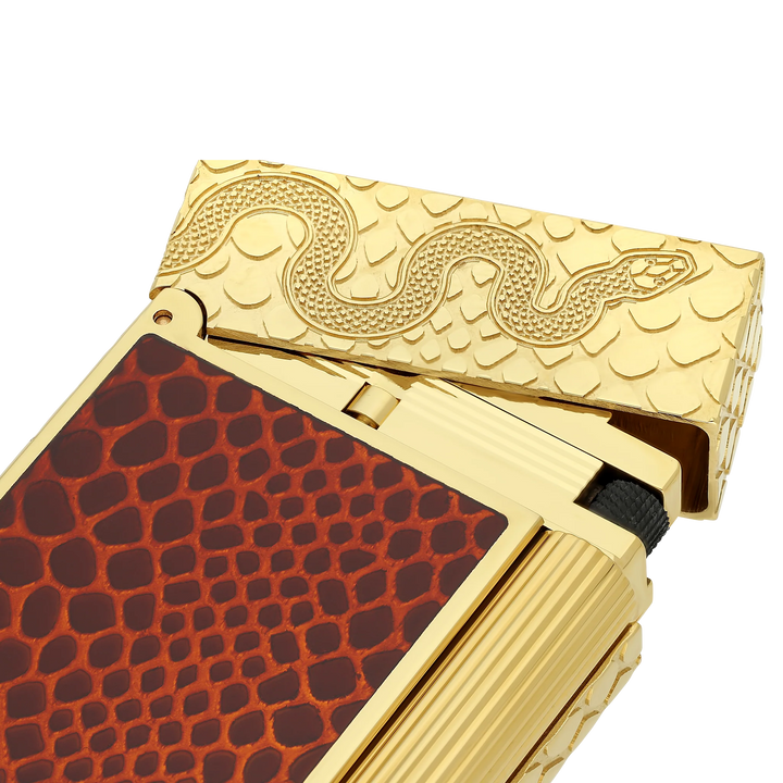 S.T Dupont Snake Ligne 2 Red Lacquered Cigar Lighter