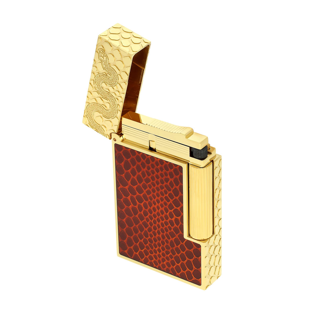S.T Dupont Snake Ligne 2 Red Lacquered Cigar Lighter
