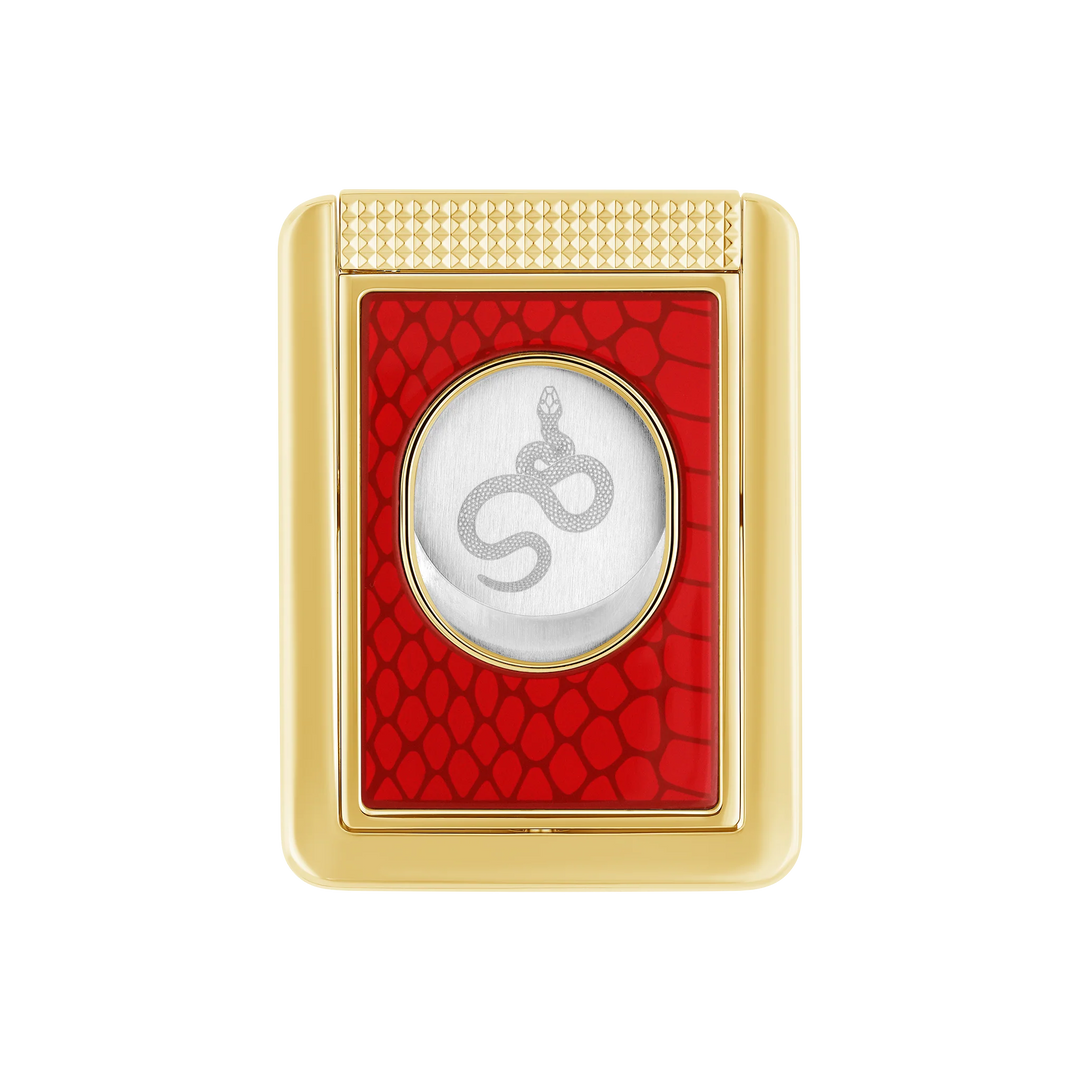 S.T Dupont Snake Red and Gold Straight Cigar Cutter Stand