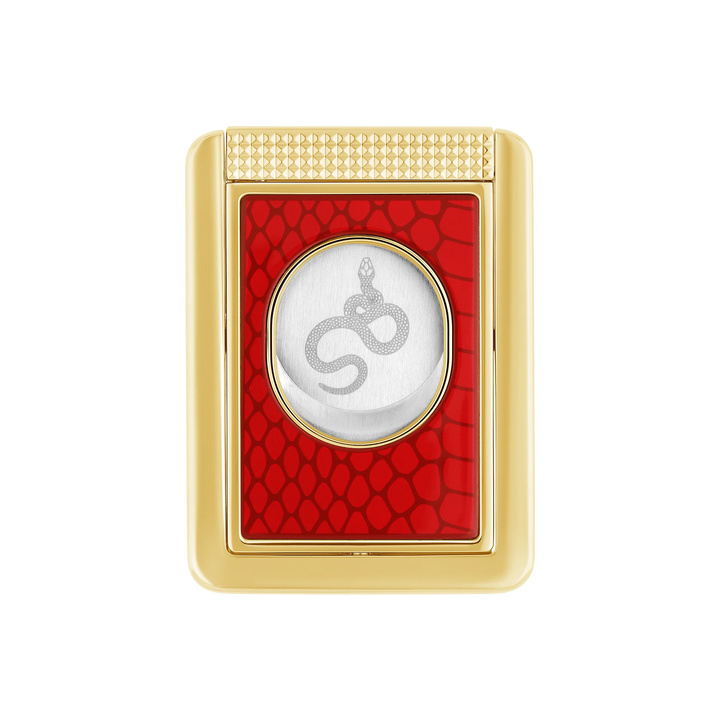 S.T Dupont Snake Red and Gold Straight Cigar Cutter Stand