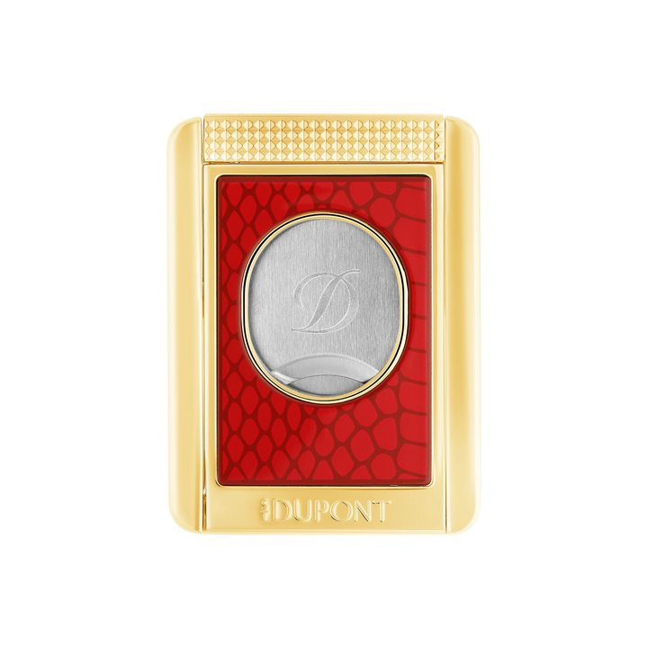 S.T Dupont Snake Red and Gold Straight Cigar Cutter Stand