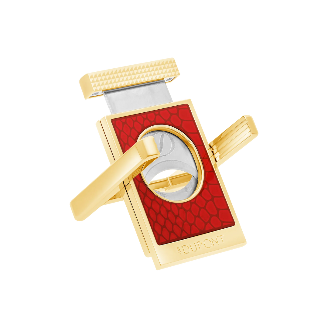 S.T Dupont Snake Red and Gold Straight Cigar Cutter Stand