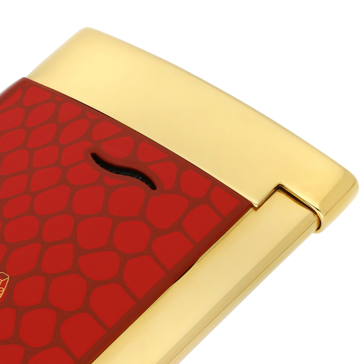 S.T Dupont Snake Slim 7 Red Lacquered Cigar Lighter
