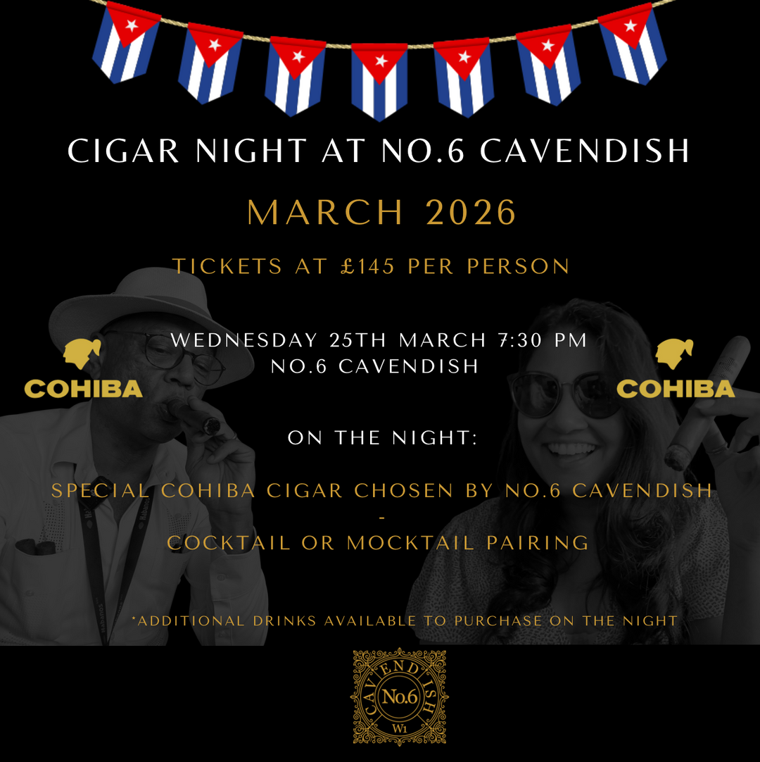 Cigar Night at No.6 Cavendish - March 2026