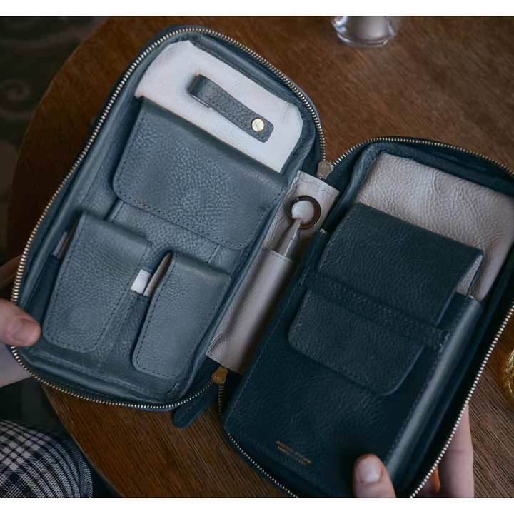 The Cigar Holder Cigar Leather Travel Case Green