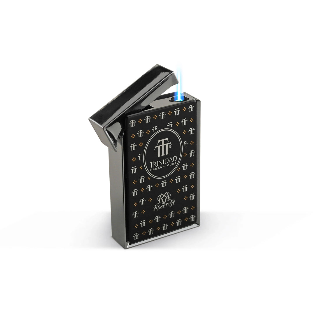 Trinidad Reserva torch cigar lighter
Single flame cigar lighter by Trinidad
Wind-resistant Trinidad Reserva lighter
Premium stainless steel cigar lighter
Luxury torch lighter for cigar enthusiasts