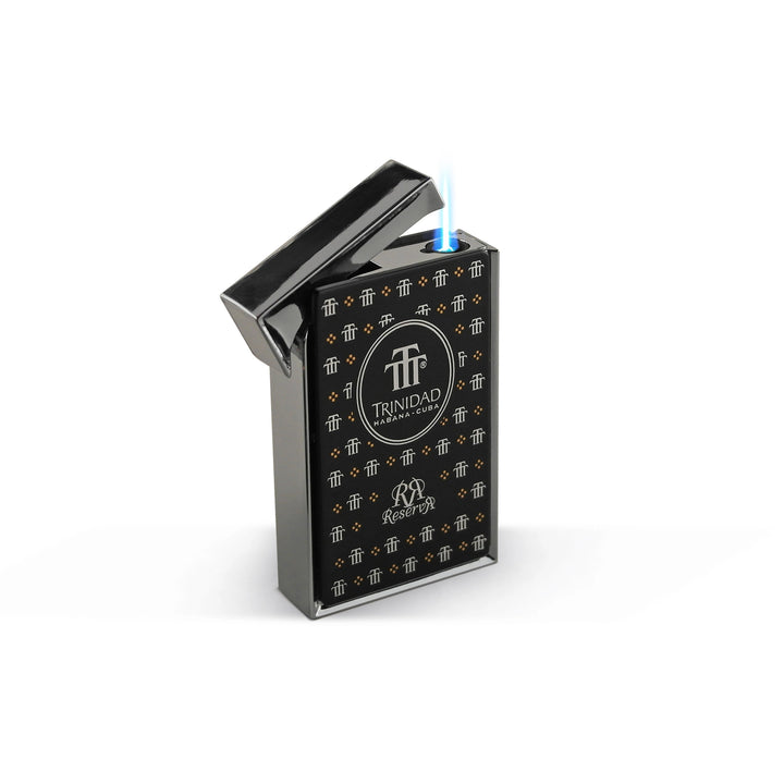 Trinidad Reserva torch cigar lighter
Single flame cigar lighter by Trinidad
Wind-resistant Trinidad Reserva lighter
Premium stainless steel cigar lighter
Luxury torch lighter for cigar enthusiasts