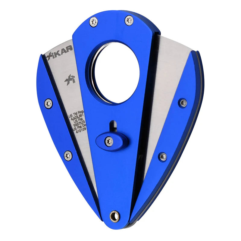 Xikar Xi1 Steel Straight Cigar Cutter Blue
