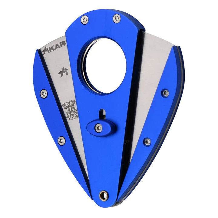 Xikar Xi1 Steel Straight Cigar Cutter Blue